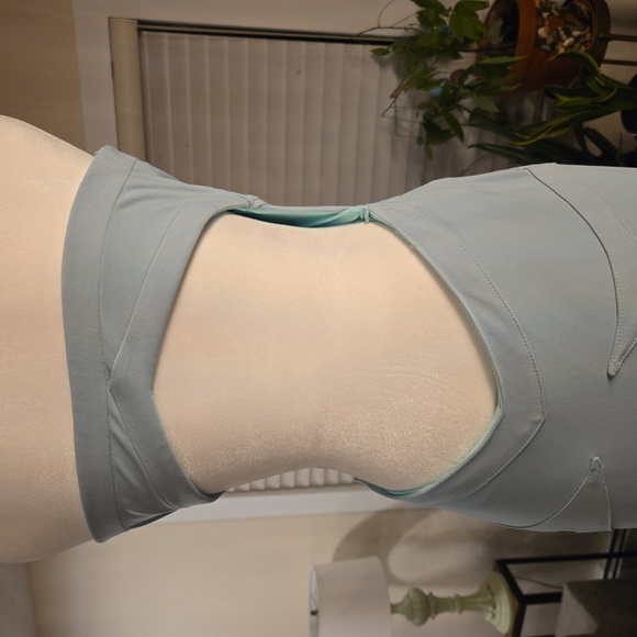 Jovani Womens Strapless Open Back Stretch Full Length Evening Gown Green Size 6 - Picture 5 of 13